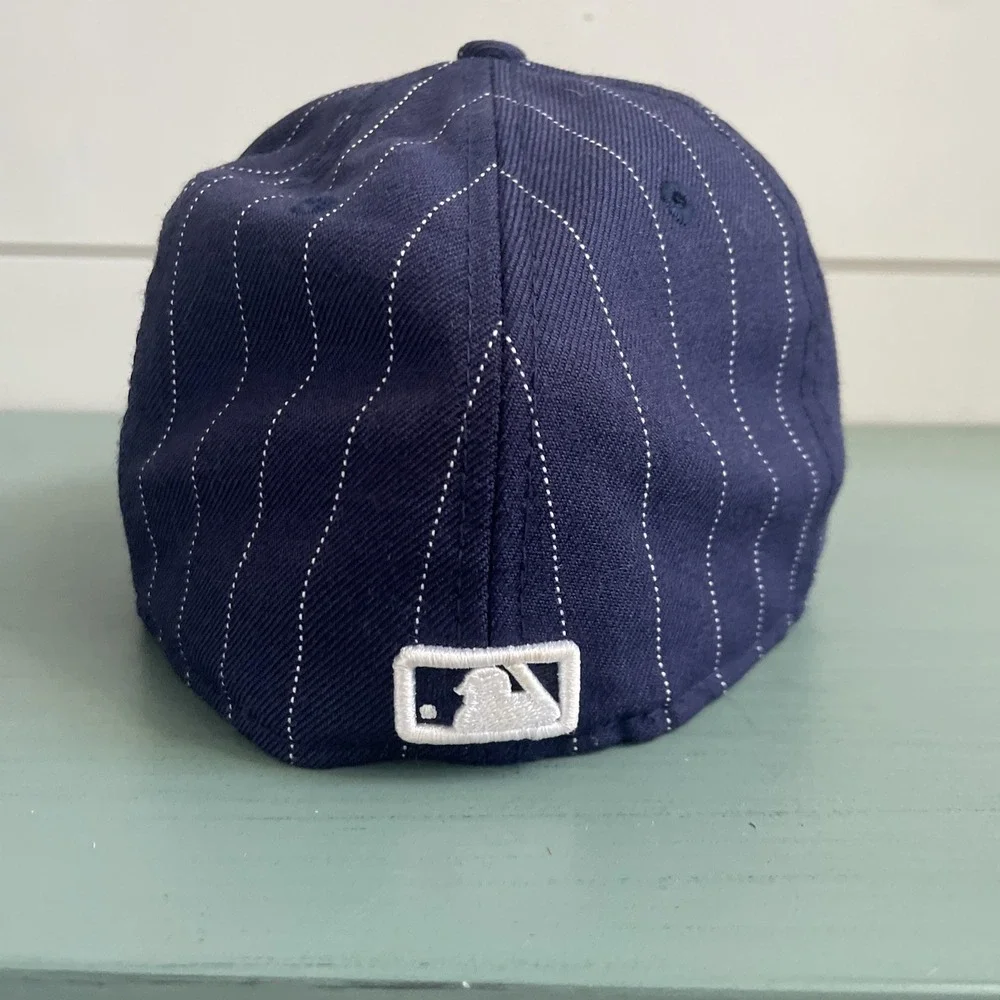 New Era 59Fifty MLB Washington Nationals DC Baseball Hat Hickory Stripes 7‎